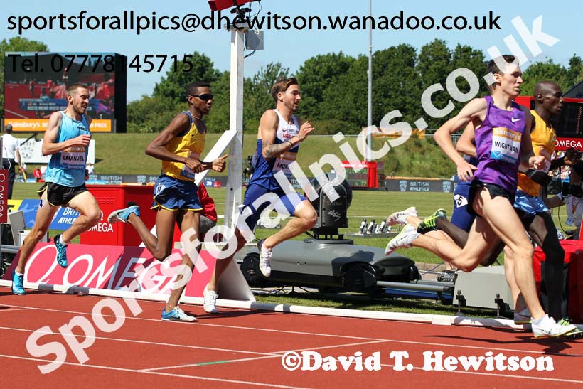 Mens 1500 metres, IAAF Diamond League, Birmingham. Photo: David T. Hewitson/Sports for All Pics